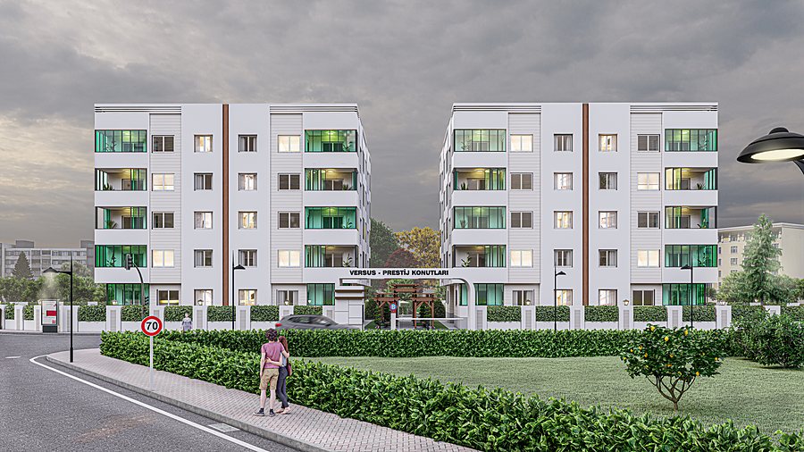 Prestij Konutları — Giriş Cephesi