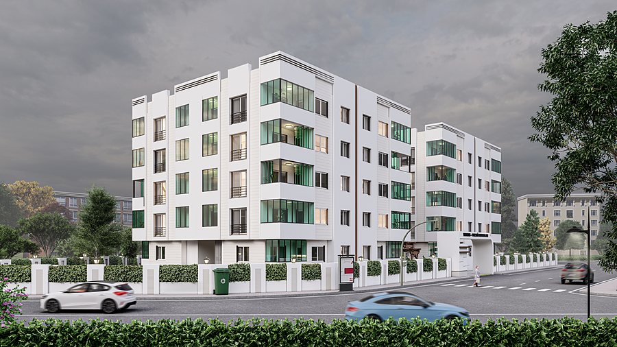 Prestij Konutları — Sokak Cephesi
