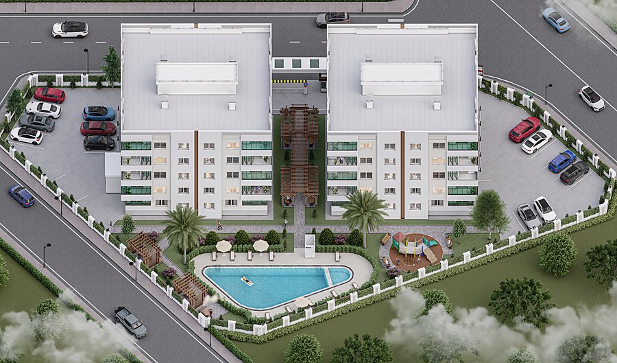 Prestij Konutları — Kuşbakışı Yerleşim